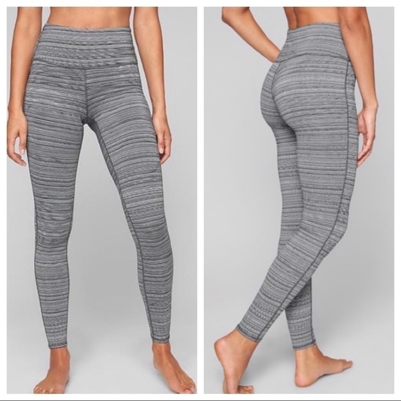 Athleta Pants - ATHLETA Chaturanga‎ Jacquard Tight Gray Size Small